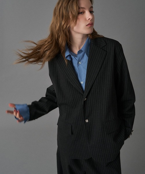 SET UP可能】SILVER BUTTON TAILORED JACKET / シルバーボタン