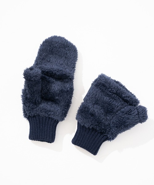 CONVERSE（コンバース）の「【CONVERSE】CV boa gloves with fleece band / コンバース フリースバンド ボアグローブ（手袋・レディース・グレー/ピンク/ブラウン/ネイビー/ベージュ・FREE）」の9枚目の写真