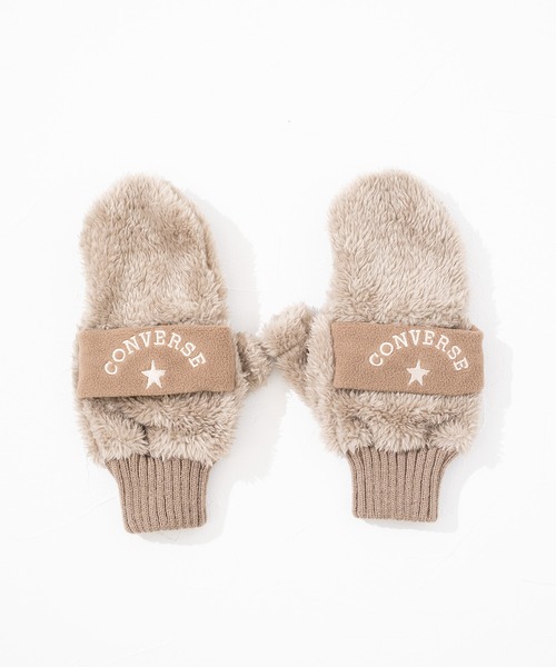CONVERSE（コンバース）の「【CONVERSE】CV boa gloves with fleece band / コンバース フリースバンド ボアグローブ（手袋・レディース・グレー/ピンク/ブラウン/ネイビー/ベージュ・FREE）」の15枚目の写真