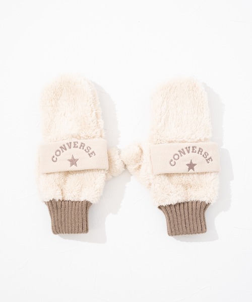 CONVERSE（コンバース）の「【CONVERSE】CV boa gloves with fleece band / コンバース フリースバンド ボアグローブ（手袋・レディース・グレー/ピンク/ブラウン/ネイビー/ベージュ・FREE）」の14枚目の写真
