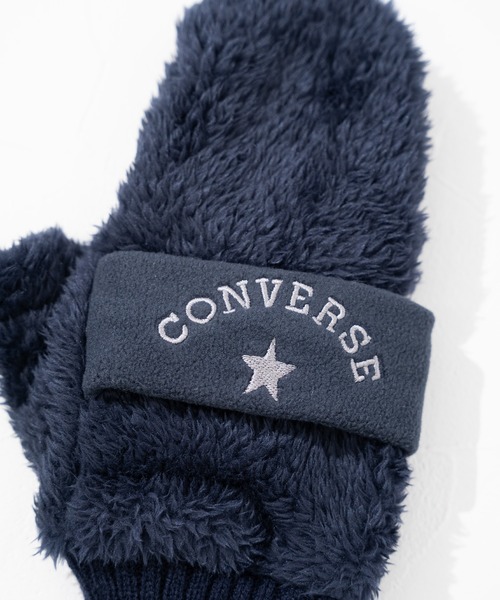 CONVERSE（コンバース）の「【CONVERSE】CV boa gloves with fleece band / コンバース フリースバンド ボアグローブ（手袋・レディース・グレー/ピンク/ブラウン/ネイビー/ベージュ・FREE）」の7枚目の写真