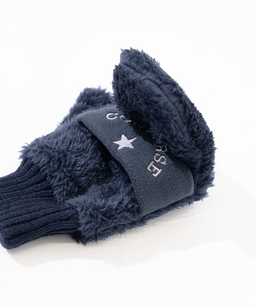 CONVERSE（コンバース）の「【CONVERSE】CV boa gloves with fleece band / コンバース フリースバンド ボアグローブ（手袋・レディース・グレー/ピンク/ブラウン/ネイビー/ベージュ・FREE）」の8枚目の写真