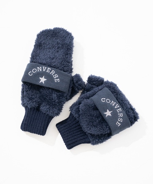 CONVERSE（コンバース）の「【CONVERSE】CV boa gloves with fleece band / コンバース フリースバンド ボアグローブ（手袋・レディース・グレー/ピンク/ブラウン/ネイビー/ベージュ・FREE）」の10枚目の写真