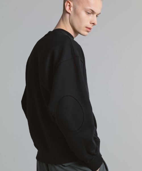 HELENE SWEAT ELBOW PATCH DETAIL PULLOVER（スウェット）｜CINOH