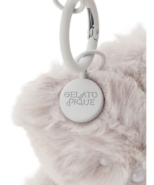 ファーベアビーズチャーム（キーケース/キーアクセサリー）｜gelato