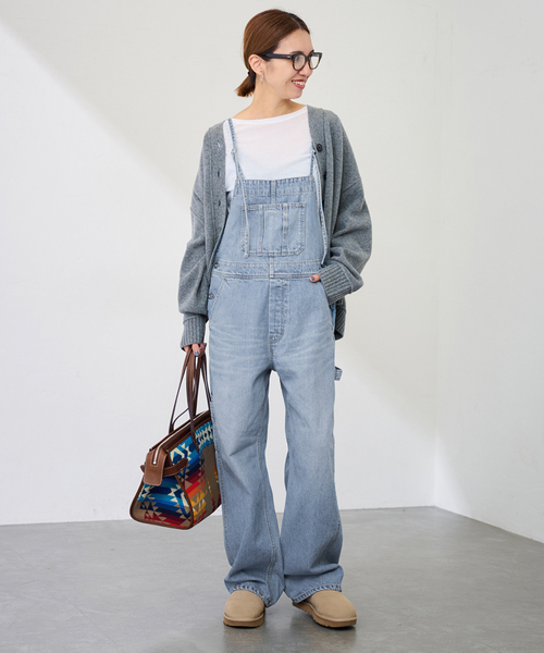 FRAMeWORK(フレームワーク)の「オーバーオール(サロペット/オーバーオール・レディース・サックスブルー/ブラック・38/36)」の2枚目の写真