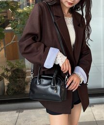 mystic(ミスティック)のloti サークルプレート付きスクエアボストンBAG(ボストンバッグ)