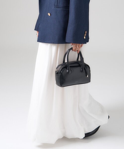 mystic（ミスティック）の「loti サークルプレート付きスクエアボストンBAG（ボストンバッグ・レディース・ブラック/キャメル・ONE SIZE）」の7枚目の写真