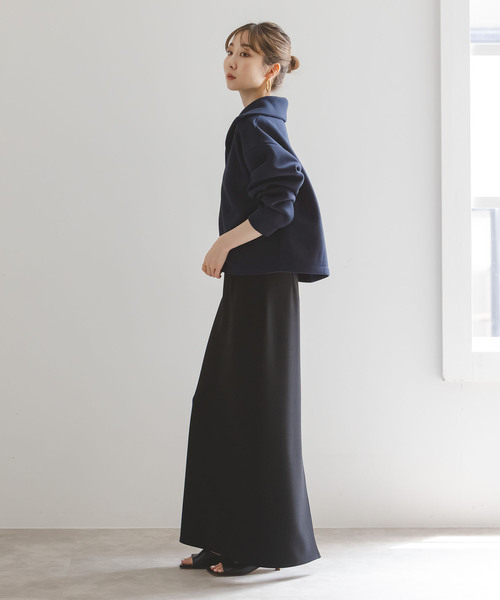 Noble(ノーブル)の「ハイネックダンボールプルオーバー(Tシャツ/カットソー・レディース・ベージュ/ネイビー・FREE)」の20枚目の写真