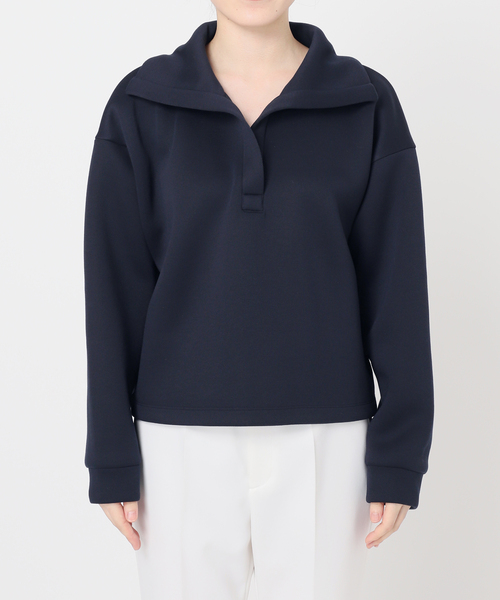 Noble(ノーブル)の「ハイネックダンボールプルオーバー(Tシャツ/カットソー・レディース・ベージュ/ネイビー・FREE)」の22枚目の写真