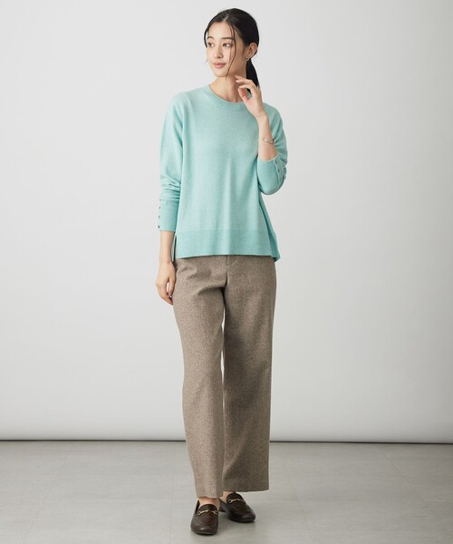 J.PRESS Ladies(J.プレス レディス)の「シルクネップツイード スレート パンツ(その他パンツ・レディース・ブラウン系/グレー系・S/XS)」の9枚目の写真
