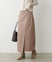 natural couture | 【WEB限定】千鳥柄巻き風スカート(スカート)