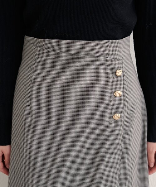 natural couture(ナチュラルクチュール)の「【WEB限定】千鳥柄巻き風スカート(スカート・レディース・ブラウン/モカ/その他1・FREE)」の18枚目の写真