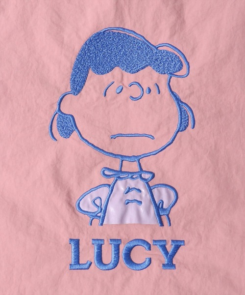 PEANUTS（ピーナッツ）の「(ACT)【PEANUTS】アップリケ 刺繍 ナイロン トートバッグ（トートバッグ・レディース・ミント/ブラック/サックスブルー/スモークピンク/グレー・ONE SIZE）」の16枚目の写真