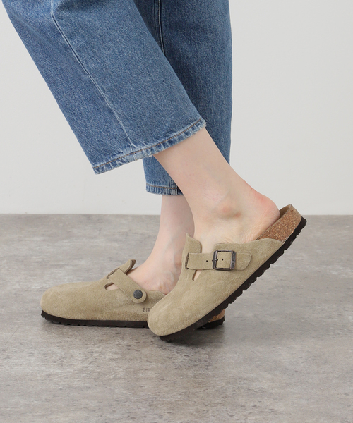 BIRKENSTOCK / ビルケンシュトック】 Boston Taupe Suede（スリッポン