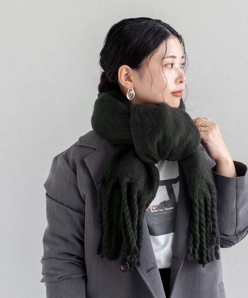 baloriginal フリンジ付きマフラー SETUP7（セットアップセブン） マフラー ストール 「MASCLUB」フリンジ