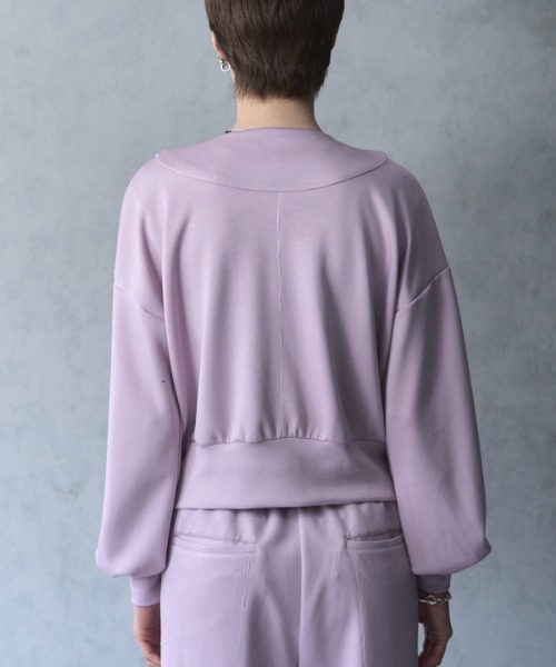 Muel Chic（ミュエルシック）の「Nico blouson  ニコブルゾン（ブルゾン・レディース・ブラック/グレー/オフホワイト/ラベンダー・FREE）」の7枚目の写真