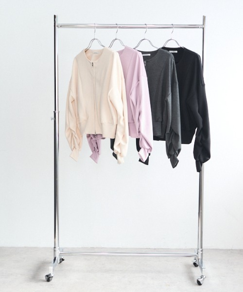 Muel Chic（ミュエルシック）の「Nico blouson  ニコブルゾン（ブルゾン・レディース・ブラック/グレー/オフホワイト/ラベンダー・FREE）」の13枚目の写真