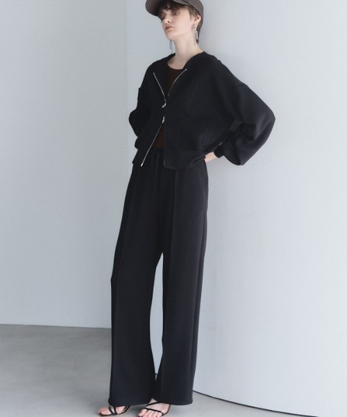 Muel Chic（ミュエルシック）の「Nico blouson  ニコブルゾン（ブルゾン・レディース・ブラック/グレー/オフホワイト/ラベンダー・FREE）」の21枚目の写真