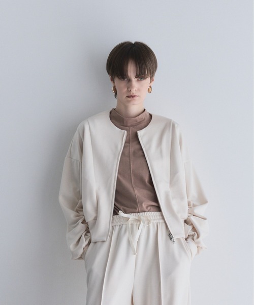 Muel Chic（ミュエルシック）の「Nico blouson  ニコブルゾン（ブルゾン・レディース・ブラック/グレー/オフホワイト/ラベンダー・FREE）」の12枚目の写真