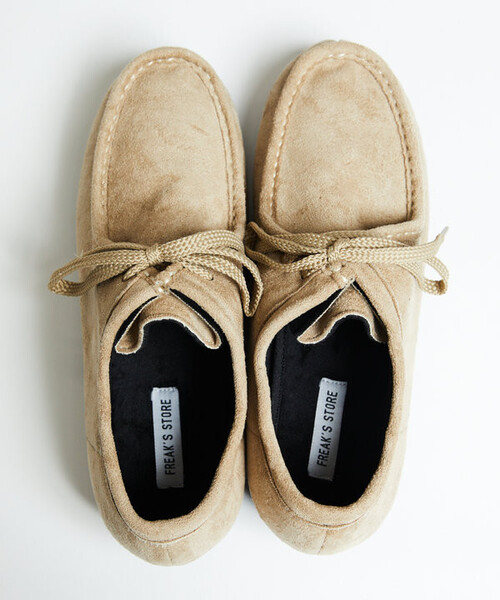 FREAK'S STORE（フリークスストア）の「限定展開 レザレットSW ローカットモカシン/モックシューズ（スニーカー・メンズ・ベージュ/ブラック・24.0cm/25.0cm/26.0cm/27.0cm/28.0cm/23.0cm）」の8枚目の写真