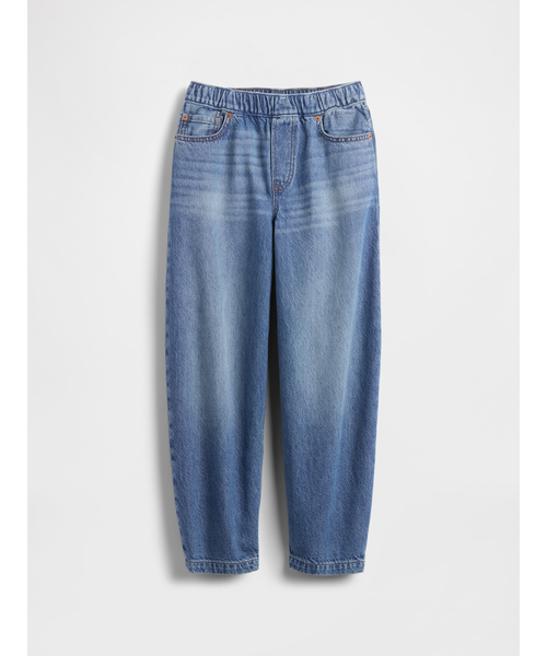 GAP（ギャップ）の「イージーウエスト バギー バレルデニム (キッズ)（デニムパンツ・キッズ・ブルー・130cm/140cm/150cm/160cm/120cm/110cm）」の2枚目の写真
