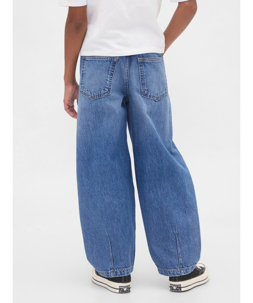 GAP（ギャップ）の「イージーウエスト バギー バレルデニム (キッズ)（デニムパンツ・キッズ・ブルー・130cm/140cm/150cm/160cm/120cm/110cm）」の4枚目の写真