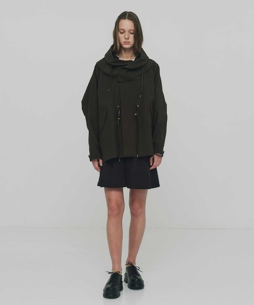 VACHEMENT（ヴァシュモン）の「【VACHEMENT/ヴァシュモン】Recycle Shell Tafta Mods Coat/リサイクルシェルタフタモッズコート（モッズコート・レディース・ブラック/ブラウン/ベージュ・FREE）」の4枚目の写真