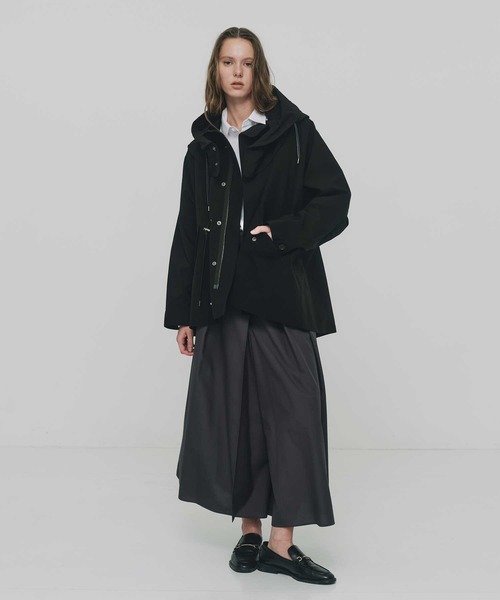 VACHEMENT（ヴァシュモン）の「【VACHEMENT/ヴァシュモン】Recycle Shell Tafta Mods Coat/リサイクルシェルタフタモッズコート（モッズコート・レディース・ブラック/ブラウン/ベージュ・FREE）」の18枚目の写真