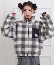 リバーシブルチェック柄ジャケット ジャケット テーラードジャケット チェック柄 グレンチェック 千鳥