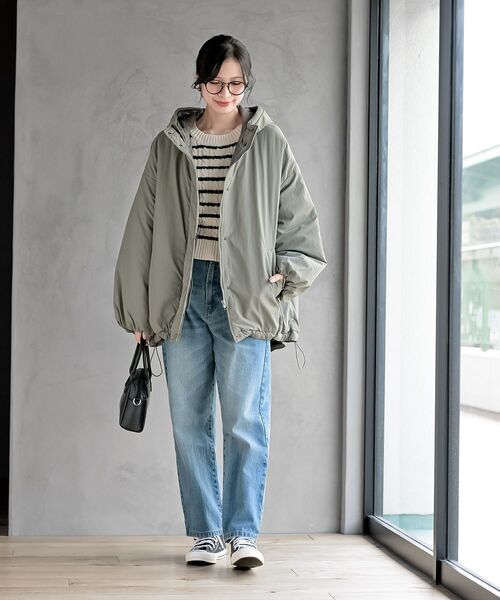 rps（アールピーエス）の「ナイロンワッシャーモンスターパーカー（ナイロンジャケット・レディース・アイボリー/ブラック/ライトカーキ・フリー）」の12枚目の写真