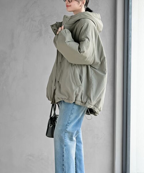 rps（アールピーエス）の「ナイロンワッシャーモンスターパーカー（ナイロンジャケット・レディース・アイボリー/ブラック/ライトカーキ・フリー）」の13枚目の写真