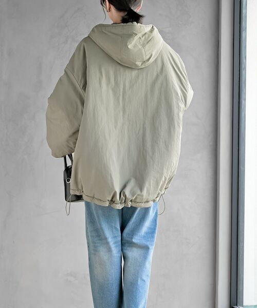 rps（アールピーエス）の「ナイロンワッシャーモンスターパーカー（ナイロンジャケット・レディース・アイボリー/ブラック/ライトカーキ・フリー）」の14枚目の写真