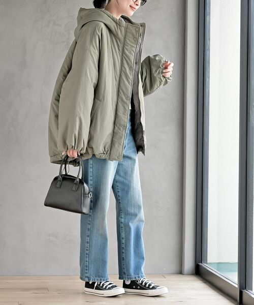 rps（アールピーエス）の「ナイロンワッシャーモンスターパーカー（ナイロンジャケット・レディース・アイボリー/ブラック/ライトカーキ・フリー）」の15枚目の写真