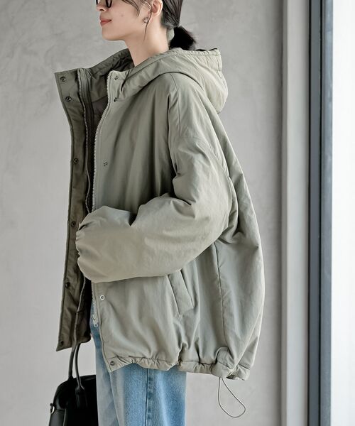 rps（アールピーエス）の「ナイロンワッシャーモンスターパーカー（ナイロンジャケット・レディース・アイボリー/ブラック/ライトカーキ・フリー）」の17枚目の写真