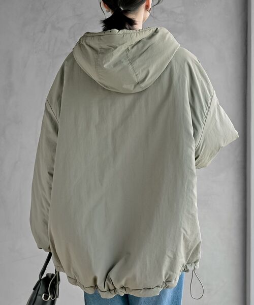 rps（アールピーエス）の「ナイロンワッシャーモンスターパーカー（ナイロンジャケット・レディース・アイボリー/ブラック/ライトカーキ・フリー）」の18枚目の写真