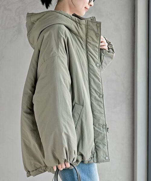 rps（アールピーエス）の「ナイロンワッシャーモンスターパーカー（ナイロンジャケット・レディース・アイボリー/ブラック/ライトカーキ・フリー）」の19枚目の写真