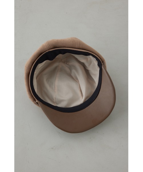 AZUL by moussy（アズールバイマウジー）の「フェイクレザーチェーンキャスケット（キャスケット・レディース・ベージュ/ブラック・FREE）」の22枚目の写真