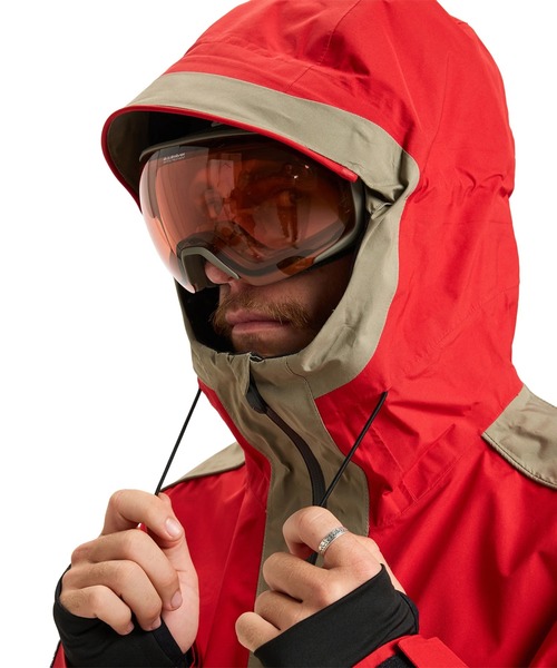 Quiksilver（クイックシルバー）の「HIGH ALTITUDE GORE-TEX/クイックシルバーゴアテックススキースノーボードウェア(ジャケット)（マウンテンパーカー・メンズ・レッド/ベージュ・X-LARGE/LARGE/MEDIUM/SMALL）」の5枚目の写真