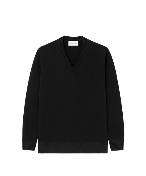 FACTOTUM(ファクトタム)の「【FACTOTUM】 5G Seed Stitch V Knit(ニット/セーター・メンズ・ブラック・FREE)」の1枚目の写真