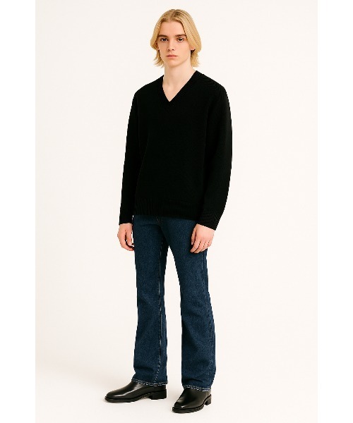 FACTOTUM(ファクトタム)の「【FACTOTUM】 5G Seed Stitch V Knit(ニット/セーター・メンズ・ブラック・FREE)」の4枚目の写真