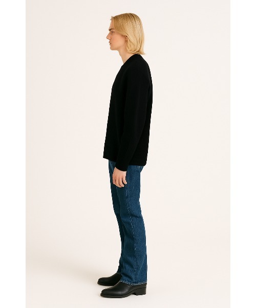 FACTOTUM(ファクトタム)の「【FACTOTUM】 5G Seed Stitch V Knit(ニット/セーター・メンズ・ブラック・FREE)」の3枚目の写真