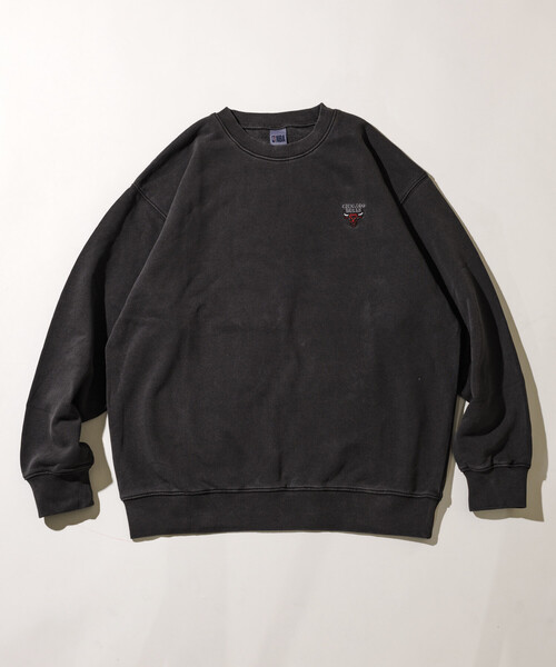 NBA（エヌビーエー）の「NBA 別注 着物 クルーネックスウェット（スウェット・メンズ・ライトグレー/チャコールグレー・MEDIUM/LARGE）」の3枚目の写真