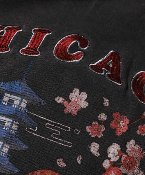 NBA（エヌビーエー）の「NBA 別注 着物 クルーネックスウェット（スウェット・メンズ・ライトグレー/チャコールグレー・MEDIUM/LARGE）」の13枚目の写真