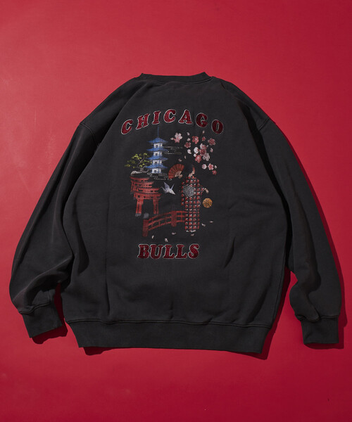 NBA（エヌビーエー）の「NBA 別注 着物 クルーネックスウェット（スウェット・メンズ・ライトグレー/チャコールグレー・MEDIUM/LARGE）」の18枚目の写真