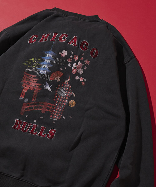 NBA（エヌビーエー）の「NBA 別注 着物 クルーネックスウェット（スウェット・メンズ・ライトグレー/チャコールグレー・MEDIUM/LARGE）」の19枚目の写真