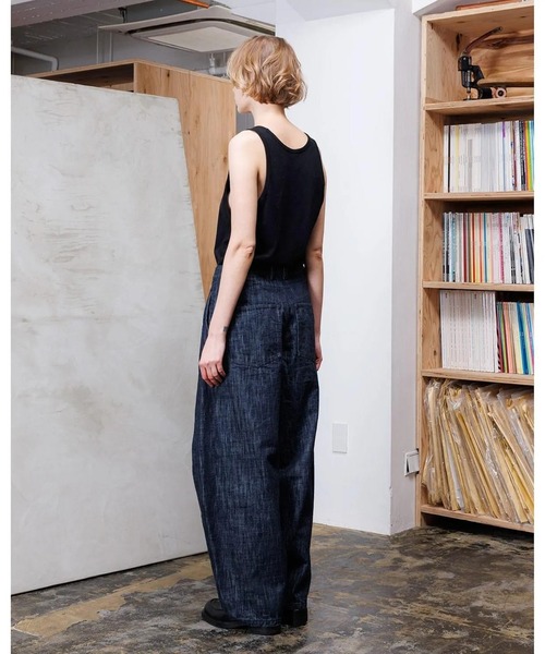VOAAOV（ヴォアーブ）の「【VOAAOV】 RANDOM CRUNCH DENIM Wide Tapered Pants - wash（デニムパンツ・メンズ・ワンウォッシュ・0/1）」の3枚目の写真