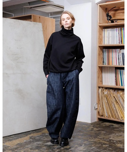 VOAAOV（ヴォアーブ）の「【VOAAOV】 RANDOM CRUNCH DENIM Wide Tapered Pants - wash（デニムパンツ・メンズ・ワンウォッシュ・0/1）」の4枚目の写真