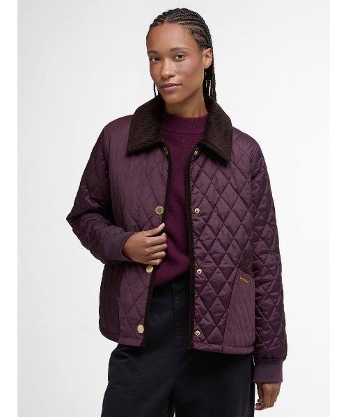 Barbour(バブアー)の「Marlaキルティング ジャケット(レディース)(ブルゾン・レディース・レッド/ブラック・8/10)」の4枚目の写真