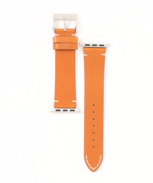Fun & Daily(ファンアンドデイリー)の「Cow Leather Apple Watch Band / アップルウオッチ(デジタル腕時計・メンズ・ブラック/ライトブラウン・A/B)」の1枚目の写真